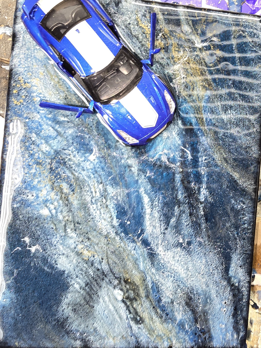 Velocity No. 2 — Original Mixed-Media Resin Art