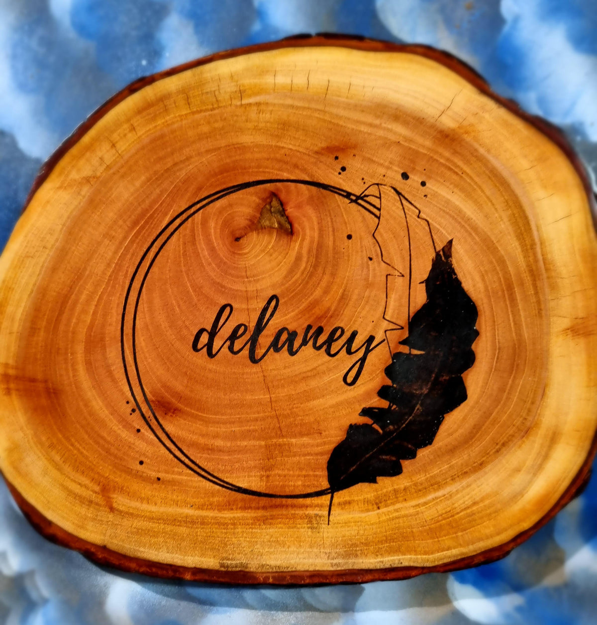 Personalized Anguilla Mahogany Keepsake