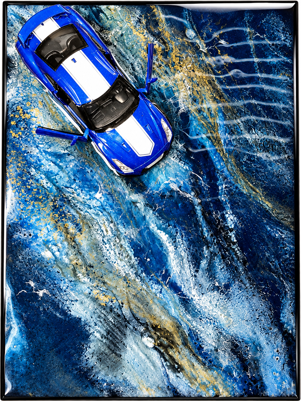 Velocity No. 2 — Original Mixed-Media Resin Art